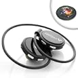 Wraparound EarHugger Bluetooth Stereo Headset for Apple iPod Touch / iPhone- with HiFi Stereo Streaming and Remote Music Controls - With Bonus MousePad