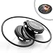 Wraparound EarHugger Bluetooth Stereo Headset for Apple iPod Touch / iPhone- with HiFi Stereo Streaming and Remote Music Controls - With Bonus MousePad