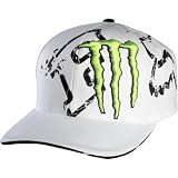 Fox Monster Ricky Carmichael Replica Downfall White Flex Fit Hat (Large/X-Large)
