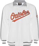 Baltimore Orioles Track Jacket: Stitches White Track Jacket