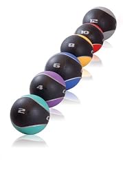 Cap Barbell Colored Medicine Ball Set with Rack