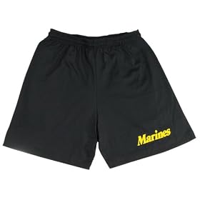 MarinesLogo-BlackRunningShorts
