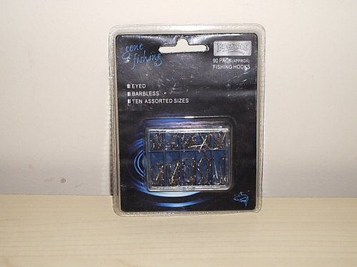 90 Pack Fishing Hooks Assorted sizes