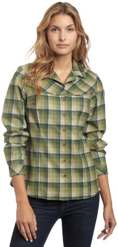 Pendleton Women's Just Her Shirt - Pine Green Ombre Plaid - Large
