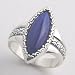 Sterling Silver Marquis Lapis Ring