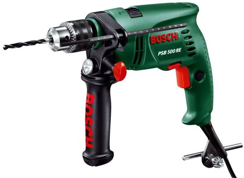 Cover image : Bosch PSB 500 RE Power Light Schlagbohrmaschine im Koffer  500W