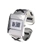 Geneva Platinum Women's Chunky Color Bangle Watch&nbsp;with Black Threading