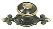 Top Knobs-Britannia Collection M28 Canterbury Knob w/backplate in Dark Antique Brass