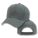 Plain Adjustable Velcro Hats (Many Colors Available), Charcoal