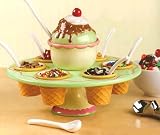 Lazy-Susan Ice Cream Server