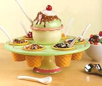 Lazy-Susan Ice Cream Server