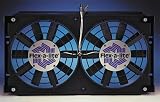 Flex-a-lite 575 Black 12 Electric Dual Engine Cooling Puller Fan Kit