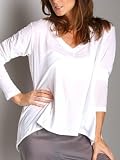 Wilt Intimates Crop Boyfriend Long Sleeve Top White