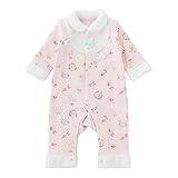 (チャックル) chuckle *スウィートガール*スイーツ柄長袖前開きカバーオール ピンク 70cm P2964-70-20