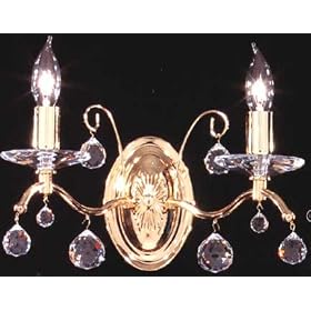 LAMPS BEAUTIFUL Contemporary Orbiter Crystal Two Light Wall Sconce by James R.... by Unknown