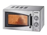 Severin  MW 9716 Mikrowelle mit Grill, Edelstahl-geb�rstet / 700 W / Grill 900 W / 17 Liter Garraum