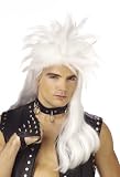 White Punk Mullet Costume Wig