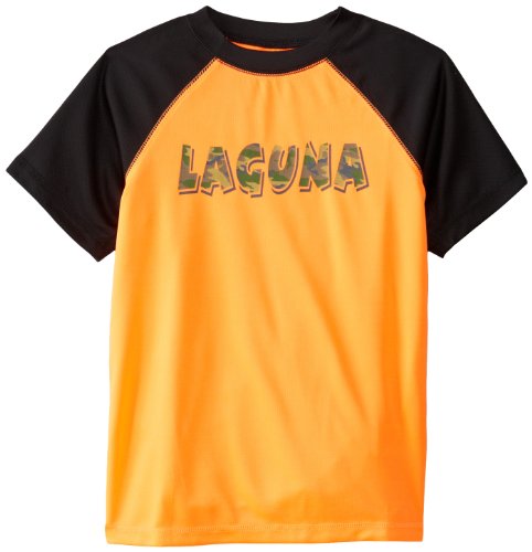 Laguna Big Boys' Shocking Camo Loose Fit Rashguard