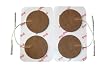 ESA Medical 16 Premium Electrodes - 2" Round Tan Cloth - 4 Packs of 4 Electrodes Each by Pro-Patch&reg;