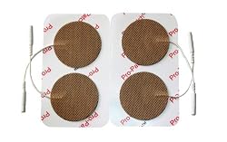 ESA Medical 16 Premium Electrodes - 2" Round Tan Cloth - 4 Packs of 4 Electrodes Each by Pro-Patch&reg;