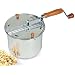 Cook N Home 6.5 Quart Stainless Steel Popcorn Popper Stovetop