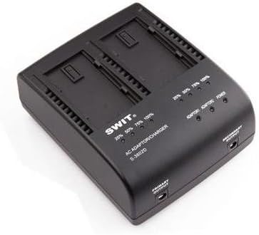 SWIT Electronics S-3602D 2-Channel Charger/Adapter for S-8D58/S-8D62 and Panasonic D54/D28/VW-VBD58 Battery