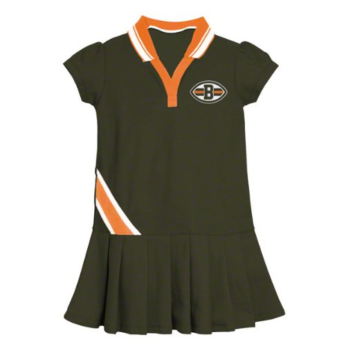 Cleveland Browns Toddler Pleated Polo Dress