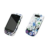 Blue Vine Design Snap-On Cover Case for Blackberry Torch 9800