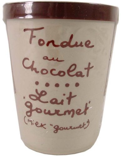 Anysetiers du Roy Chocolate Fondue Milk Chocolate Chocolat au Lait 7 oz crock by Anysetiers du Roy