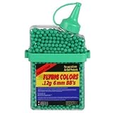 Flying Colors 2000ct Premium Square Bottle w/Belt Clip Airsoft BBs - .12g - Green
