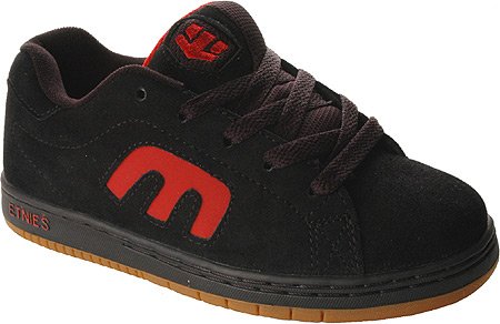 Etnies Kids' Callicut Pre/Grade (Black/Red/Gum Suede 10.0 M)