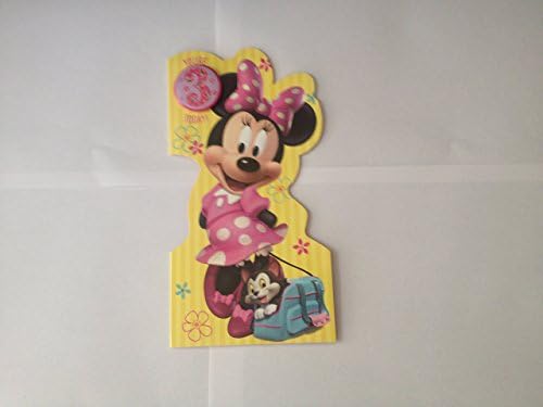 Finchley Enterprise 2 X Minnie Mouse - 3Rd Birthday Card &amp; Badge - Die-Cut