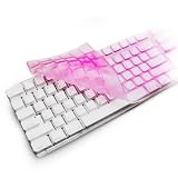 External Keyboard Skin for Apple iMac, MacMini, Power Mac G5, Xserve - Color Pink Transparent