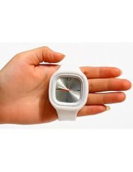 Shot-in White Oversized Colorful Jelly Candy Sports Quartz RUBBER Wrist Watch UNISEX Men WOMAN