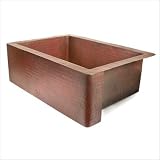 30 x 22 x 10 Single Bowl Copper Farmhouse Kitchen Sink Finish: Dark Smoke Copper