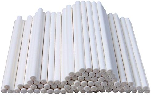 New Cute 100 pcs Pop Sucker Sticks Chocolate Cake Lollipop Holder Candy Making Mold White