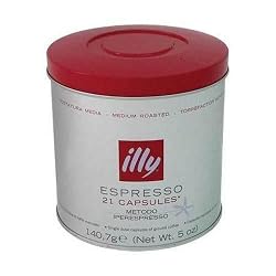 Illy Iper 21- count espresso capsules, MEDIUM ROAST.