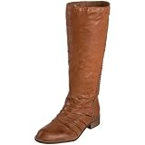 Volatile Womens Fringe Knee-High Boot