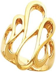 14K Yellow Gold Metal Fashion Ring