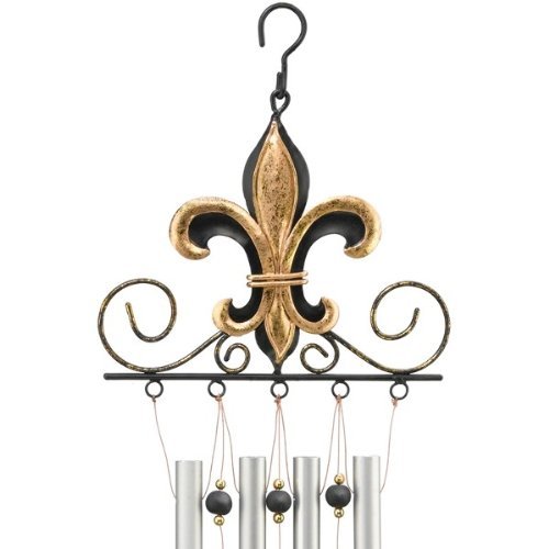 Fleur de Lis Windchimes Chimes Garden Decor Regal Art & Gift
