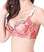 SIIkWorld Women'S Deep-V Push Up Plunge Underwire Brassiere Lace-Trim Bra