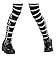 Rubies Costume Co Girls' Skull And Crossbone Tights Multicoloured, Large