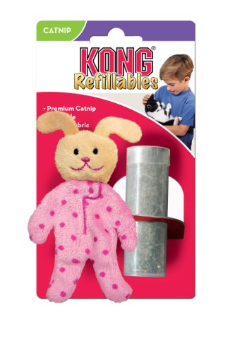 See KONG Pajama Buddy Refillable Catnip Toy, Assorted