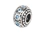 Zable(tm) Sterling Silver Crystal Birthstone March Bead / Charm