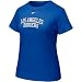 Nike L.A. Dodgers Ladies Royal Blue Arch Lettering Crew T-shirt