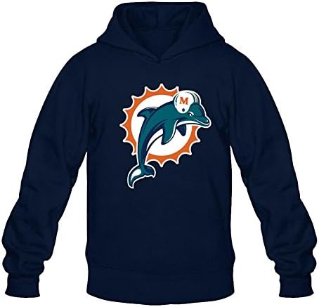 YYShirt Men's Miami Dolphins Lovers NFL Fans Gift Hoodie Sweatshirt Large Royal Blue