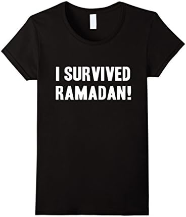 Women's I SURVIVED RAMADAN T-shirt  Small Black