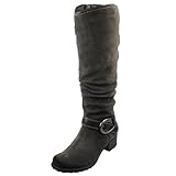 Tamaris 25670-27 Damen Stiefel Veloursleder, Graphite, Größe 38