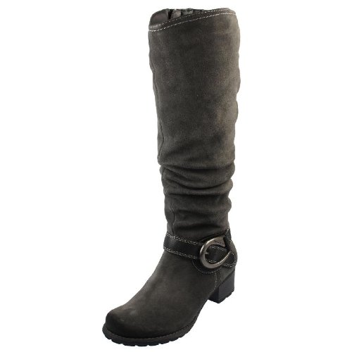 Tamaris 25670-27 Damen Stiefel Veloursleder, Graphite, Größe 38