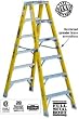 Louisville Rhino 375 FM1104HD 4-ft Extra Heavy Duty Fiberglass Twin Front Step Ladder 375 lbs